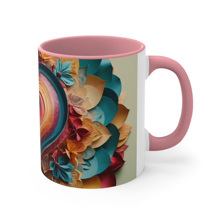 Infinite Layered Heart - Accent Coffee Mug - Mug - g(0D·IO) - Pink - 11oz -