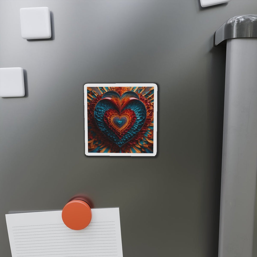 Infinite Layered Heart - Die-cut Magnet - Home Decor - g(0D·IO) - 6 × 6" - Die-Cut - 1 pc