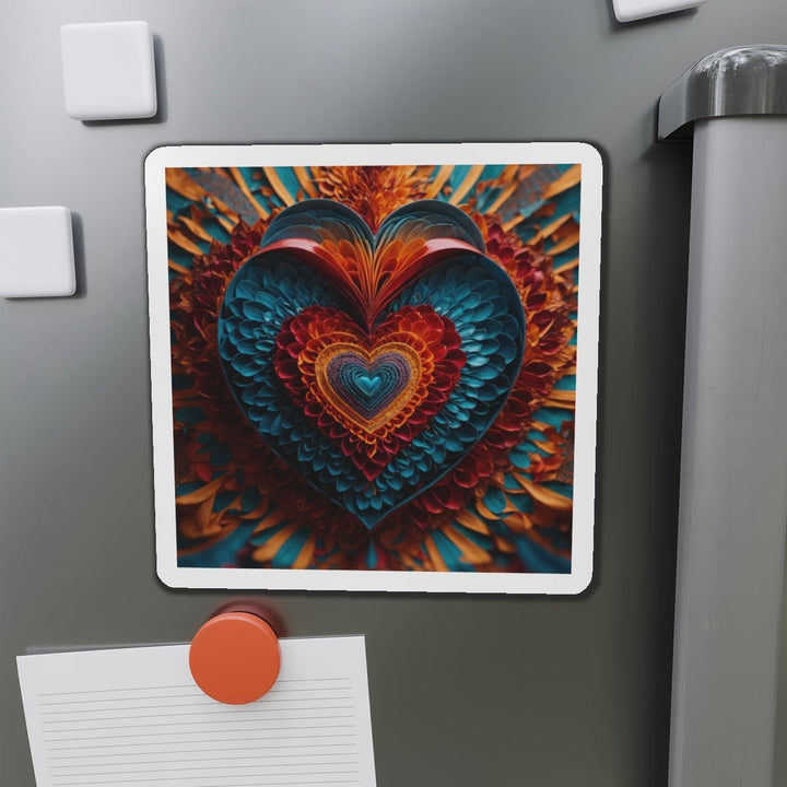 Infinite Layered Heart - Die-cut Magnet - Home Decor - g(0D·IO) - 6 × 6" - Die-Cut - 1 pc