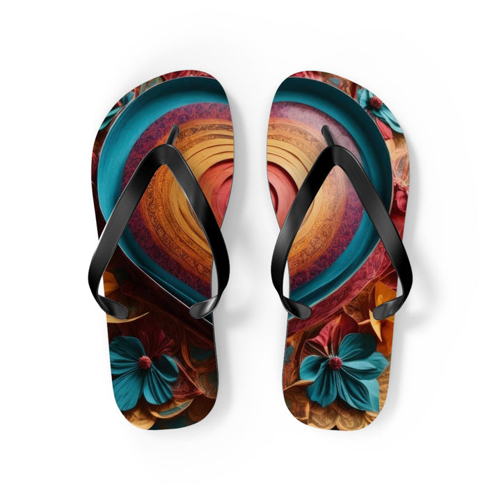 Infinite Layered Heart - Flip Flops - Shoes - g(0D·IO) - M - Black sole -