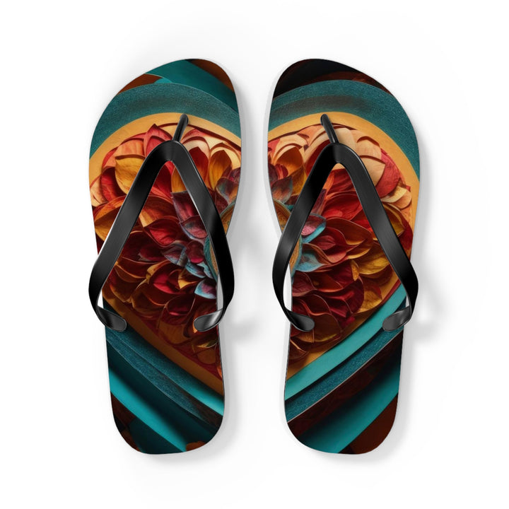 Infinite Layered Heart - Flip Flops - Shoes - g(0D·IO) - L - Black sole -