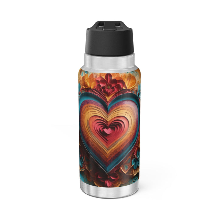 Infinite Layered Heart - Gator Tumbler 32oz - Mug - g(0D·IO) - Silver - 32oz -