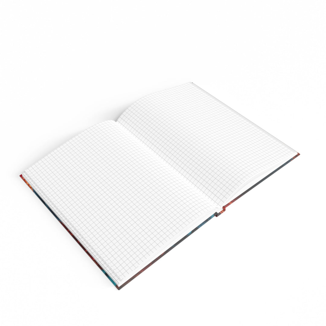 Infinite Layered Heart - Hard Backed Journal - Paper products - g(0D·IO) - Graph - A5 - White