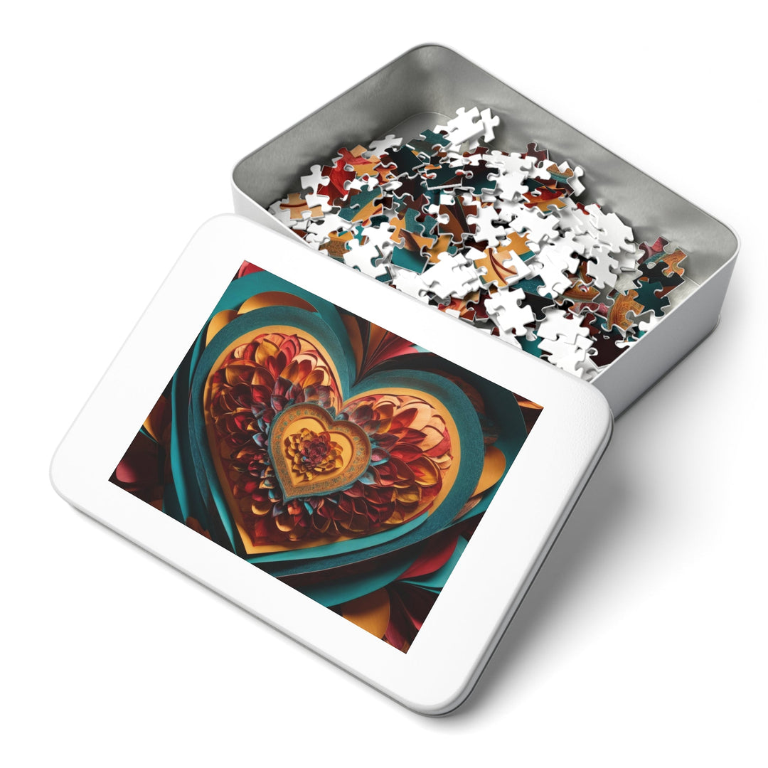 Infinite Layered Heart - Jigsaw Puzzle (100, 252, 500, 1000 pieces) - Puzzle - g(0D·IO) - 29.25" × 19.75" (1000 pcs) - -