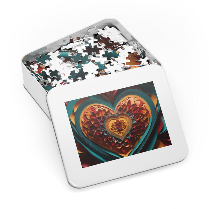 Infinite Layered Heart - Jigsaw Puzzle (100, 252, 500, 1000 pieces) - Puzzle - g(0D·IO) - 29.25" × 19.75" (1000 pcs) - -