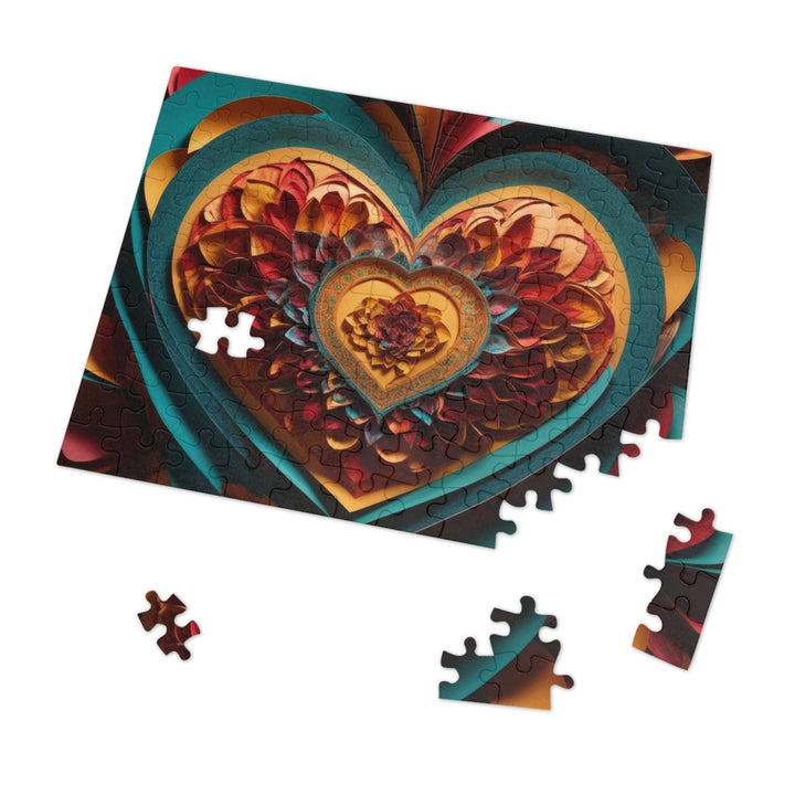 Infinite Layered Heart - Jigsaw Puzzle (100, 252, 500, 1000 pieces) - Puzzle - g(0D·IO) - 29.25" × 19.75" (1000 pcs) - -