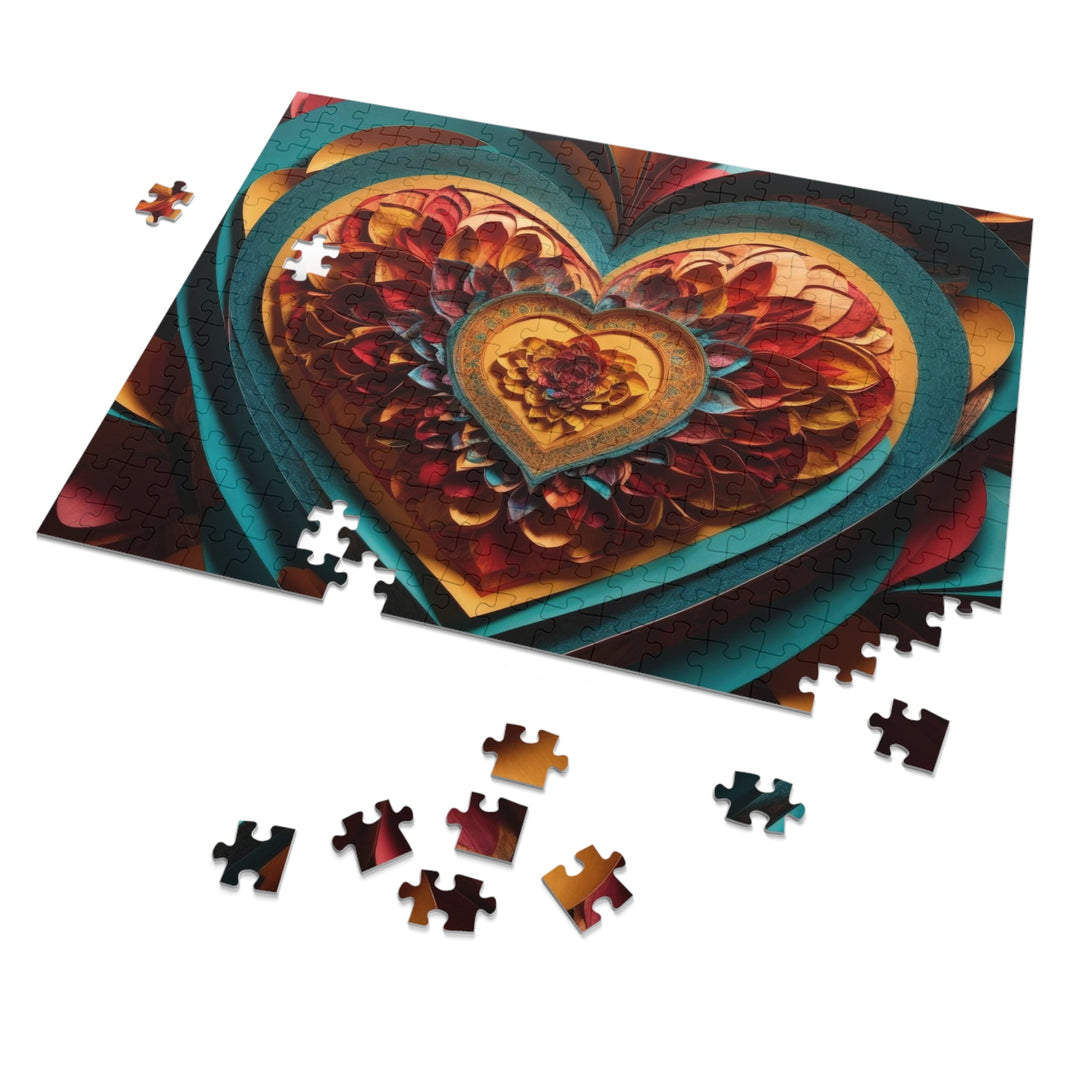 Infinite Layered Heart - Jigsaw Puzzle (100, 252, 500, 1000 pieces) - Puzzle - g(0D·IO) - 29.25" × 19.75" (1000 pcs) - -