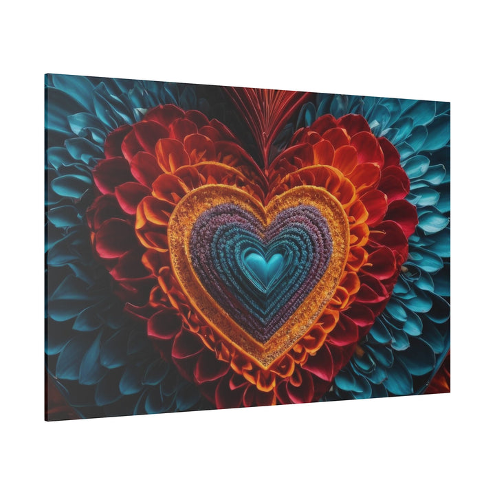 Infinite Layered Heart - Matte Canvas - Canvas - g(0D·IO) - 32" x 32" (Square) - 0.75'' -