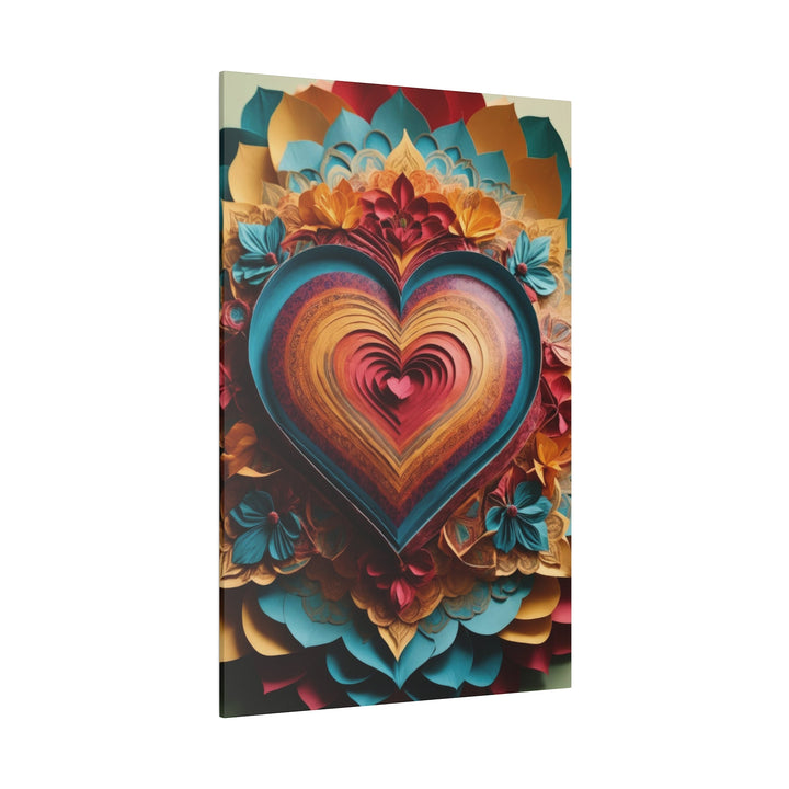 Infinite Layered Heart - Matte Canvas - Canvas - g(0D·IO) - 32" x 32" (Square) - 0.75'' -