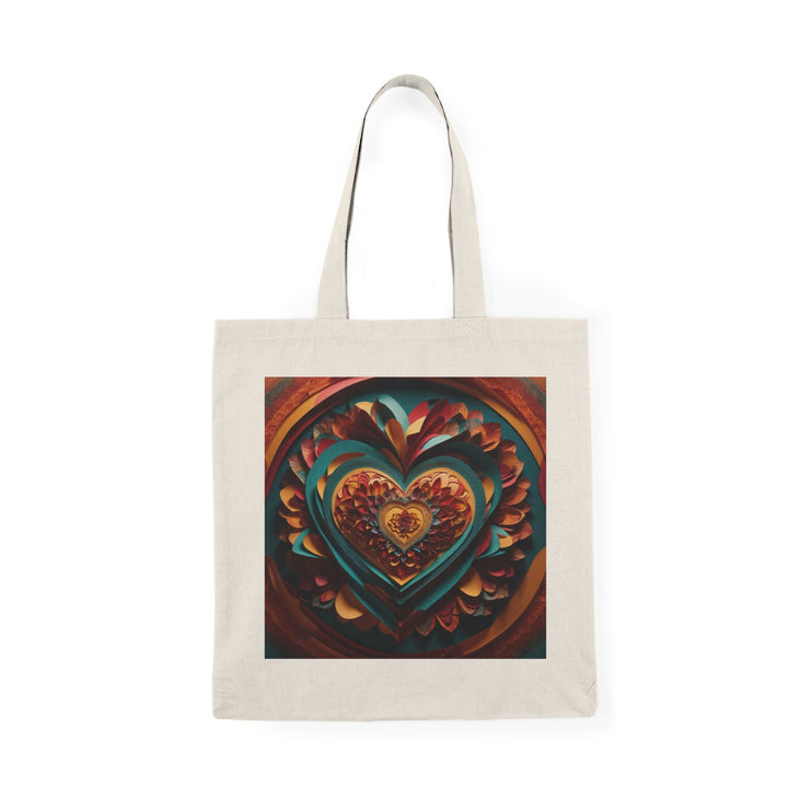 Infinite Layered Heart - Natural Tote Bag - Bags - g(0D·IO) - 15" x 16" - Natural -