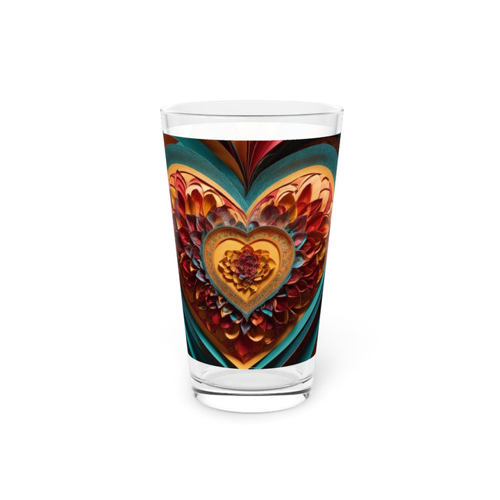 Infinite Layered Heart - Pint Glass - Mug - g(0D·IO) - 16oz - -