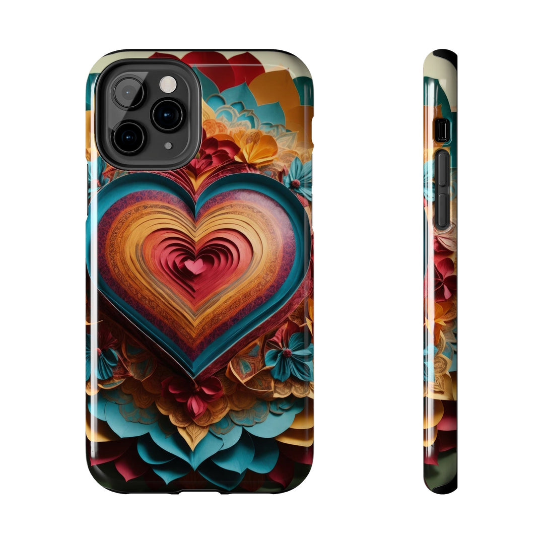 Infinite Layered Heart - Tough Phone Case - Phone Case - g(0D·IO) - iPhone 11 Pro - -