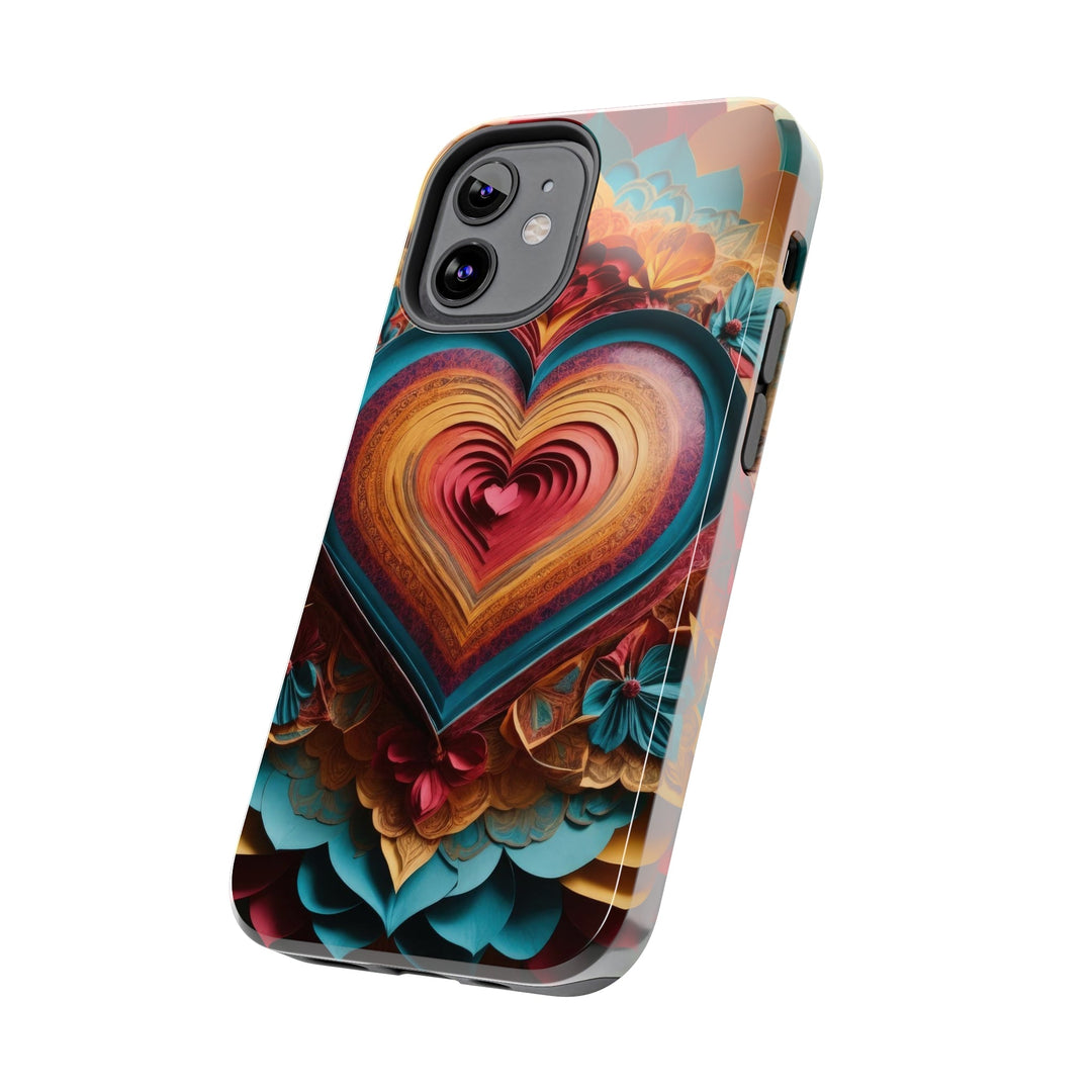 Infinite Layered Heart - Tough Phone Case - Phone Case - g(0D·IO) - iPhone 13 Mini - -