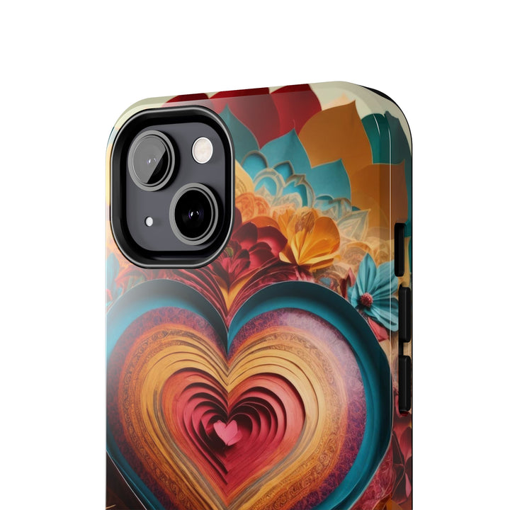 Infinite Layered Heart - Tough Phone Case - Phone Case - g(0D·IO) - iPhone 13 Mini - -