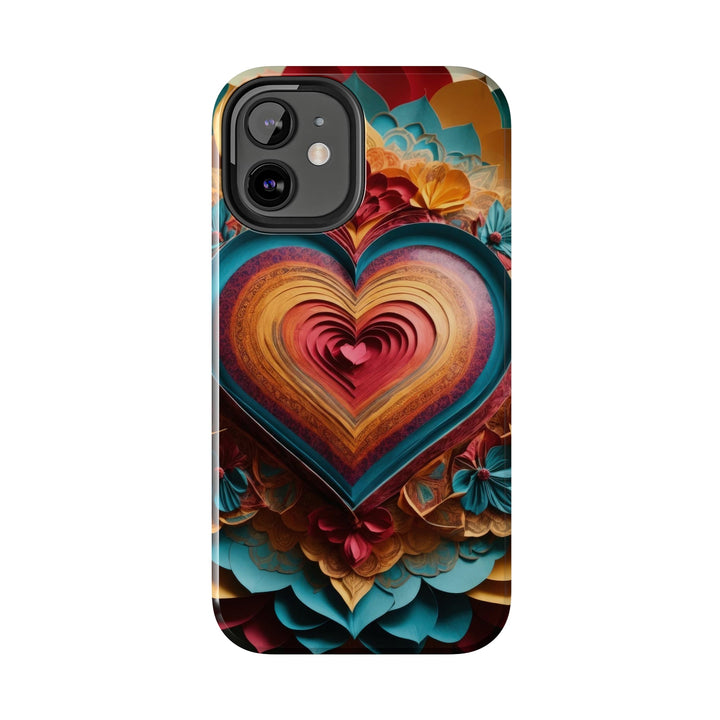 Infinite Layered Heart - Tough Phone Case - Phone Case - g(0D·IO) - iPhone 13 Mini - -