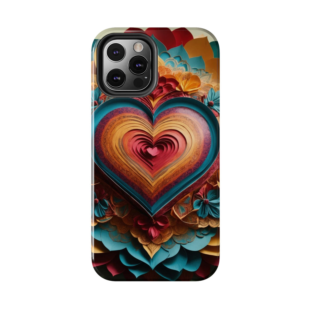 Infinite Layered Heart - Tough Phone Case - Phone Case - g(0D·IO) - iPhone 13 Mini - -