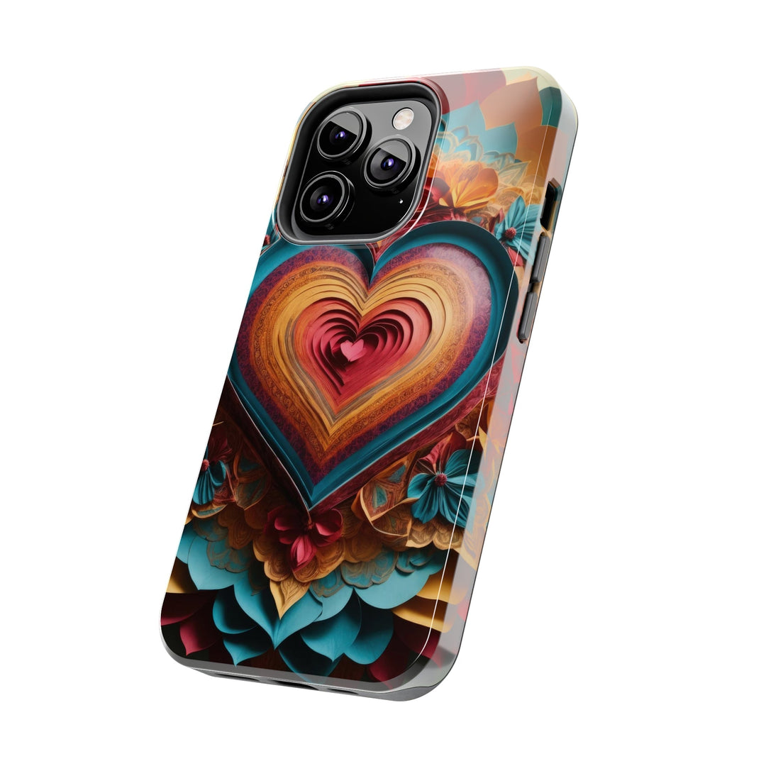 Infinite Layered Heart - Tough Phone Case - Phone Case - g(0D·IO) - iPhone 13 Mini - -