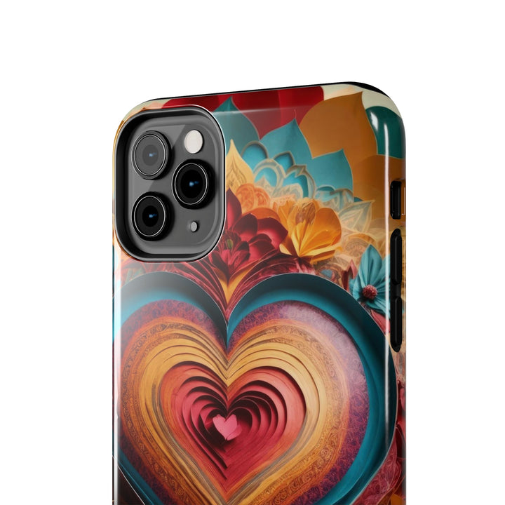 Infinite Layered Heart - Tough Phone Case - Phone Case - g(0D·IO) - iPhone 13 Mini - -