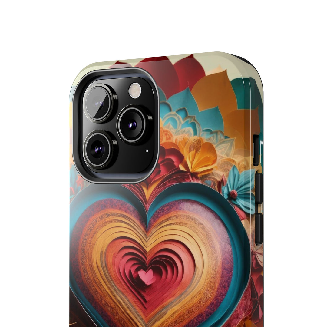 Infinite Layered Heart - Tough Phone Case - Phone Case - g(0D·IO) - iPhone 13 Mini - -