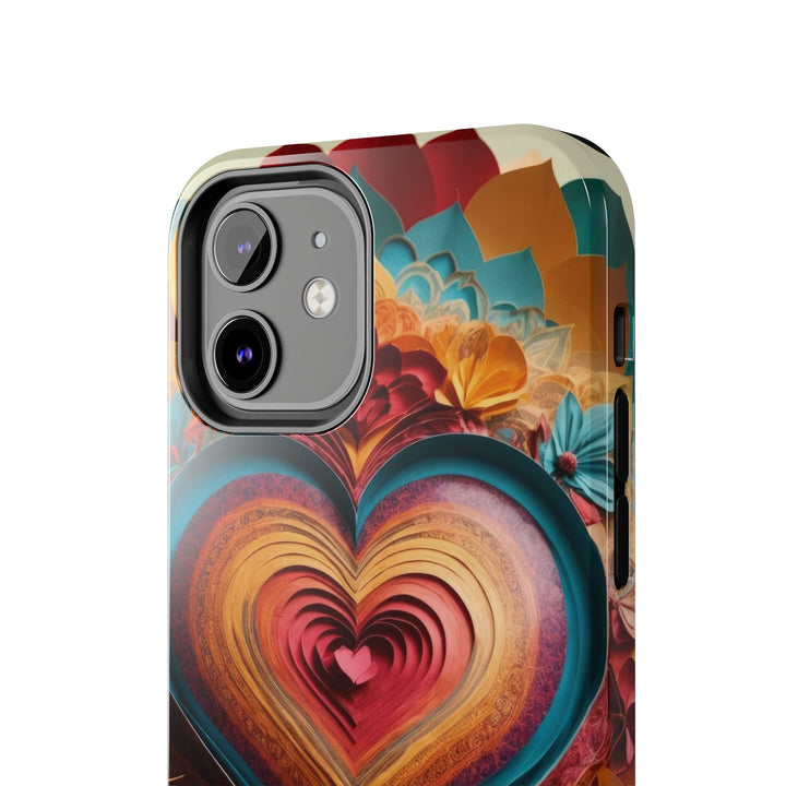 Infinite Layered Heart - Tough Phone Case - Phone Case - g(0D·IO) - iPhone 13 Mini - -