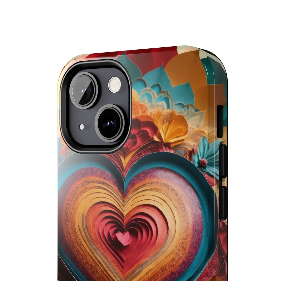 Infinite Layered Heart - Tough Phone Case - Phone Case - g(0D·IO) - iPhone 13 Mini - -