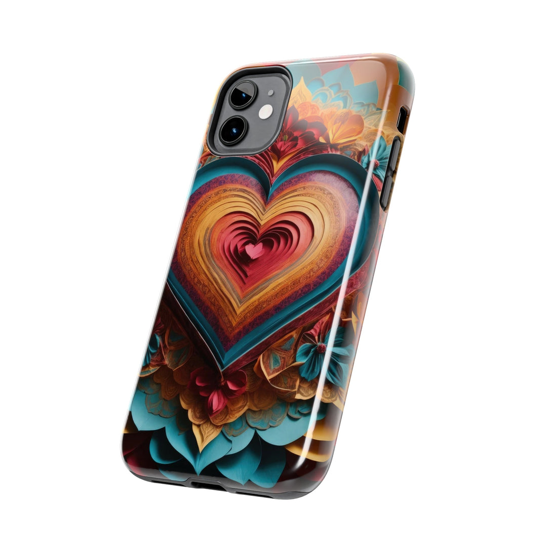 Infinite Layered Heart - Tough Phone Case - Phone Case - g(0D·IO) - iPhone 13 Mini - -