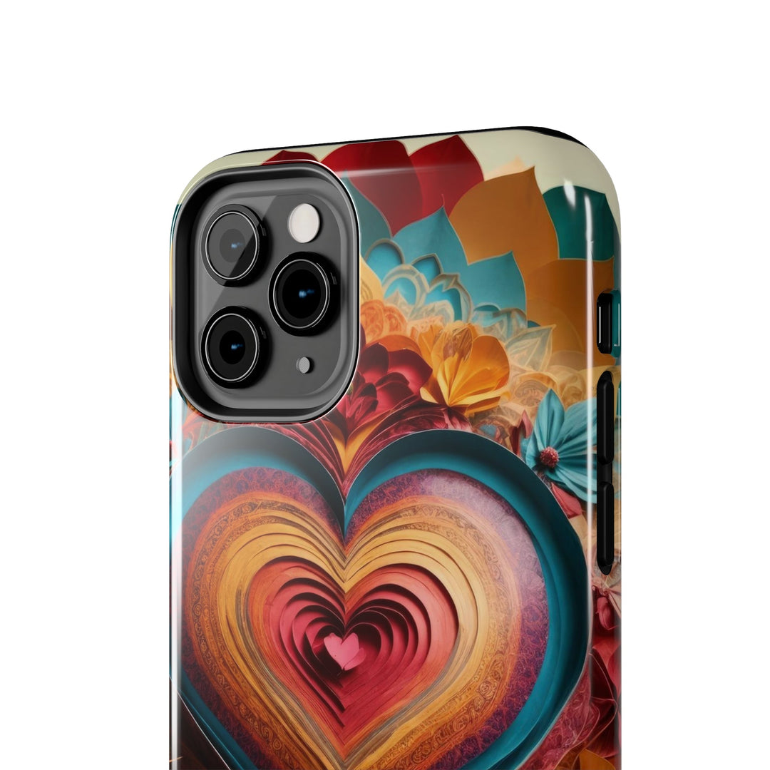 Infinite Layered Heart - Tough Phone Case - Phone Case - g(0D·IO) - iPhone 13 Mini - -