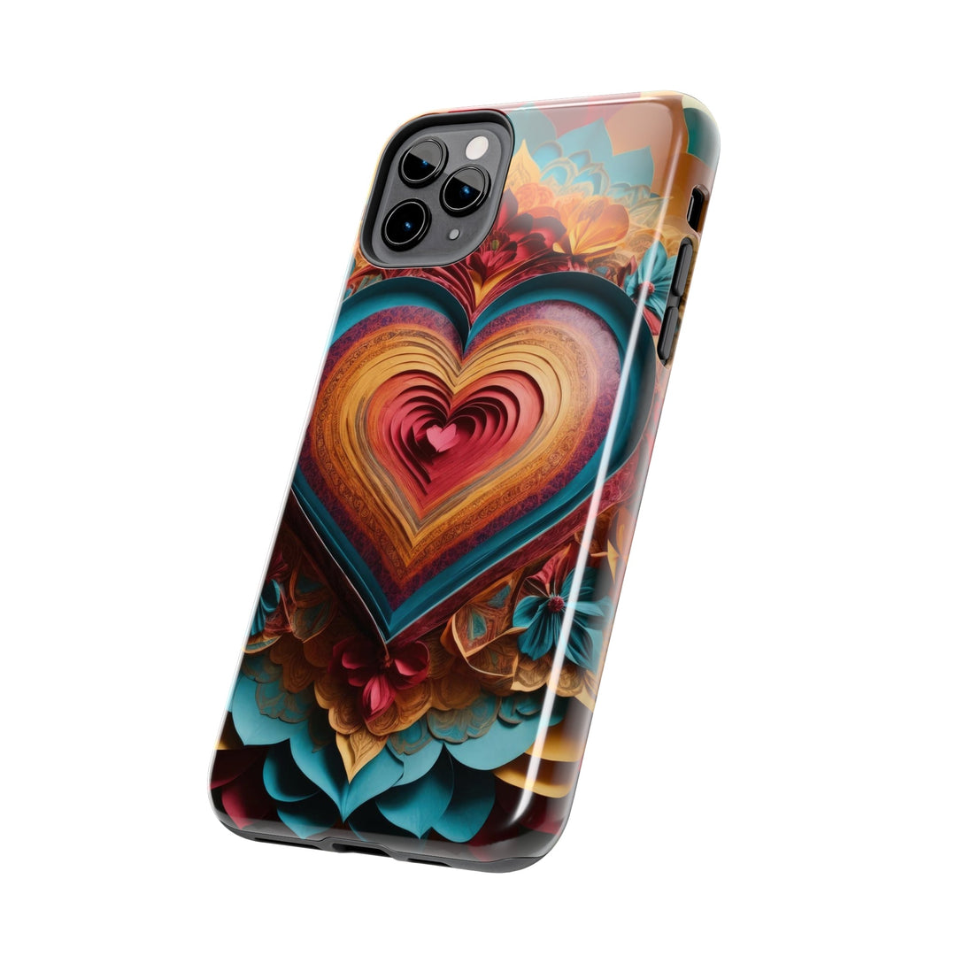 Infinite Layered Heart - Tough Phone Case - Phone Case - g(0D·IO) - iPhone 13 Mini - -