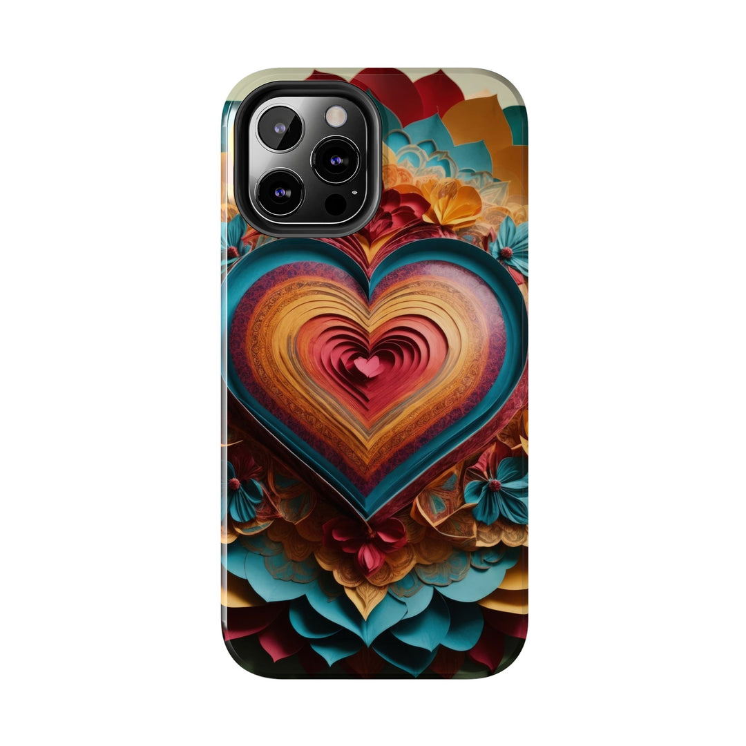 Infinite Layered Heart - Tough Phone Case - Phone Case - g(0D·IO) - iPhone 13 Mini - -