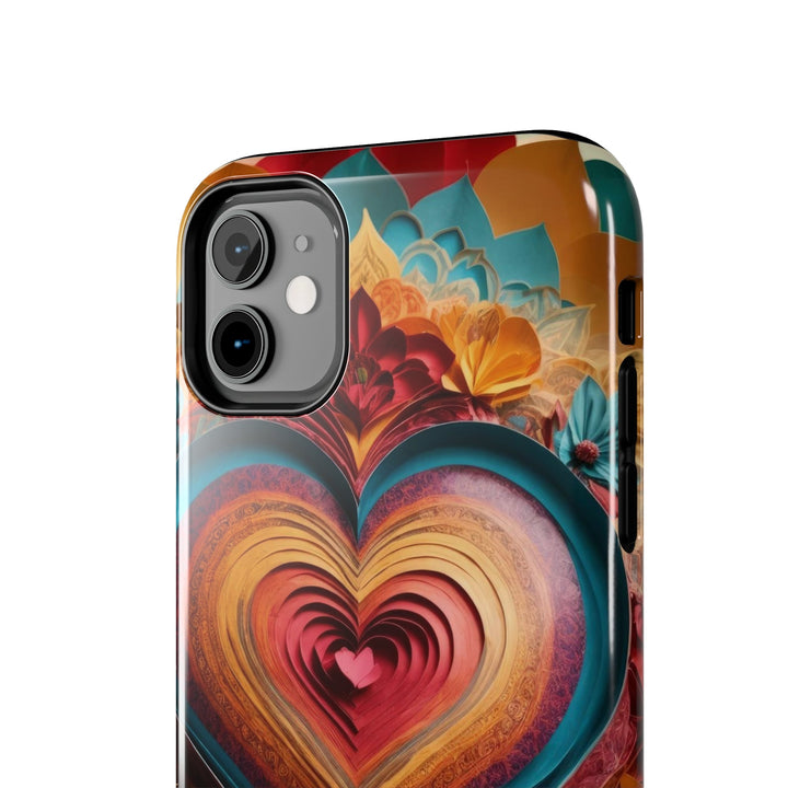 Infinite Layered Heart - Tough Phone Case - Phone Case - g(0D·IO) - iPhone 13 Mini - -