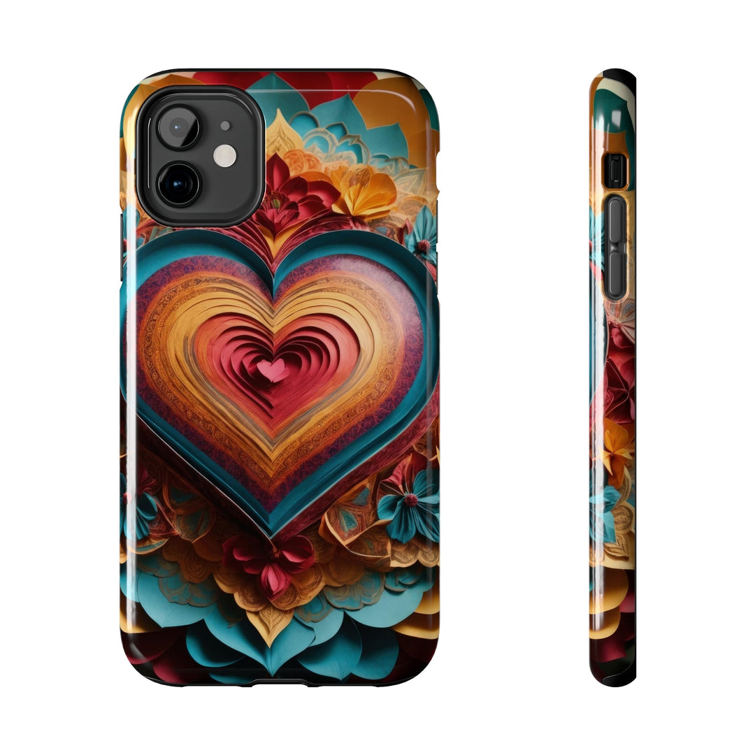 Infinite Layered Heart - Tough Phone Case - Phone Case - g(0D·IO) - iPhone 11 - -