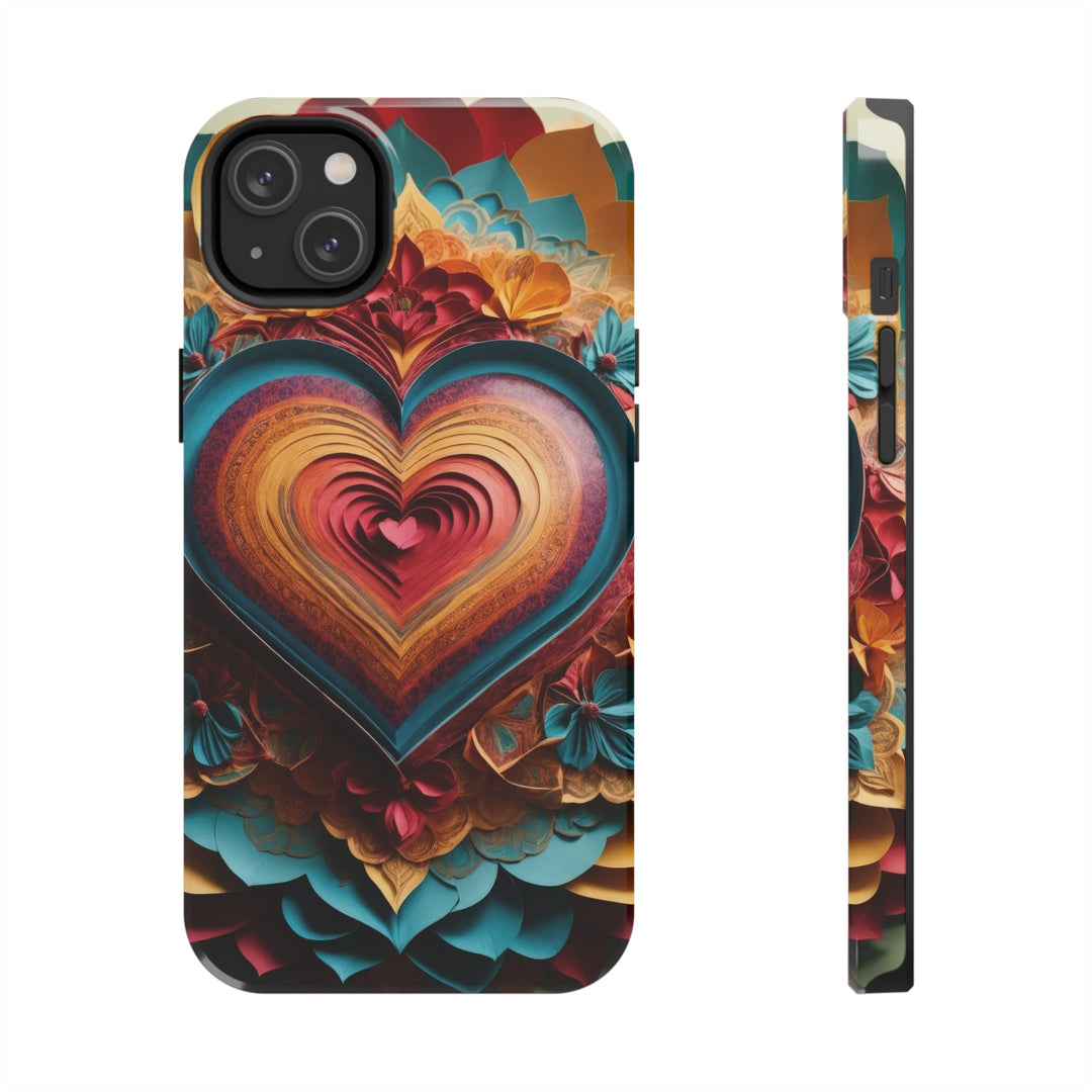 Infinite Layered Heart - Tough Phone Case - Phone Case - g(0D·IO) - iPhone 14 Plus - -