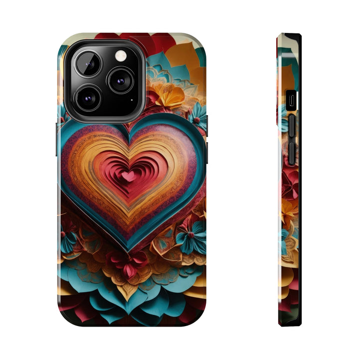 Infinite Layered Heart - Tough Phone Case - Phone Case - g(0D·IO) - iPhone 13 Pro - -