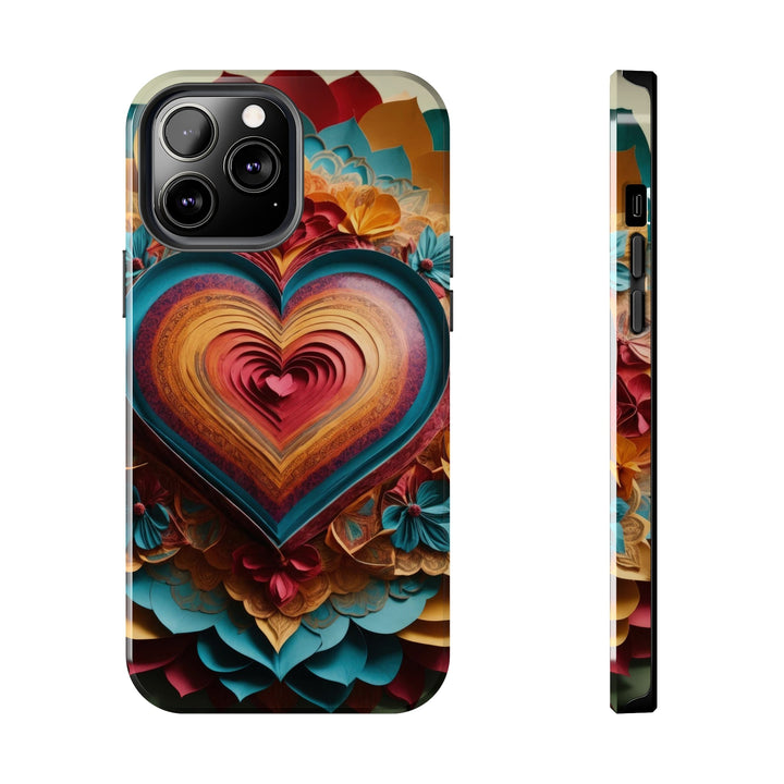 Infinite Layered Heart - Tough Phone Case - Phone Case - g(0D·IO) - iPhone 13 Pro Max - -