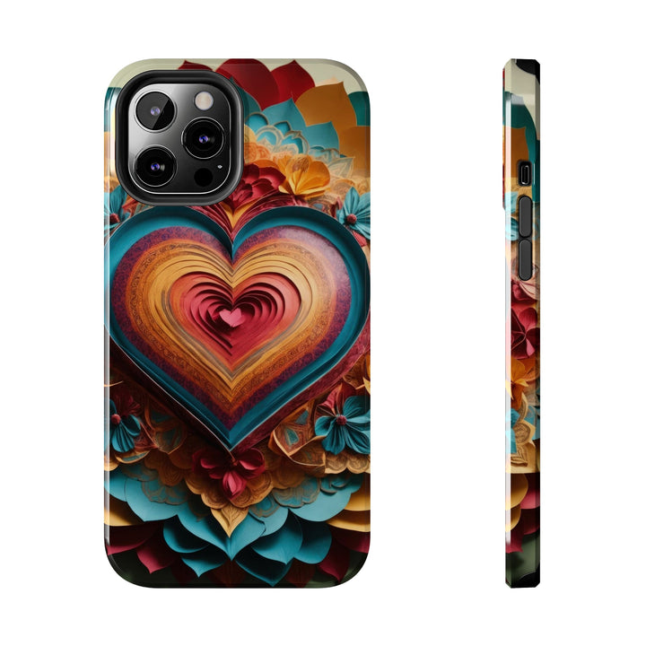 Infinite Layered Heart - Tough Phone Case - Phone Case - g(0D·IO) - iPhone 12 Pro Max - -