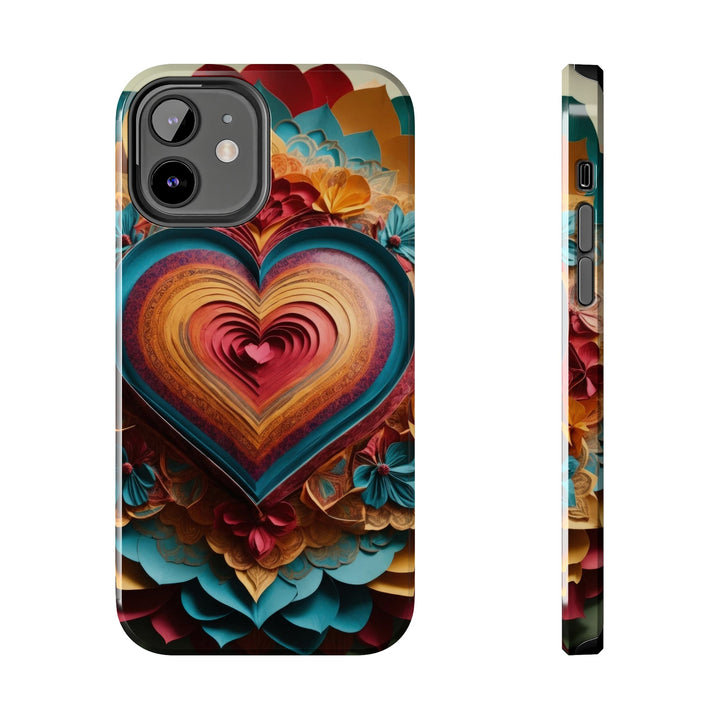 Infinite Layered Heart - Tough Phone Case - Phone Case - g(0D·IO) - iPhone 12 - -