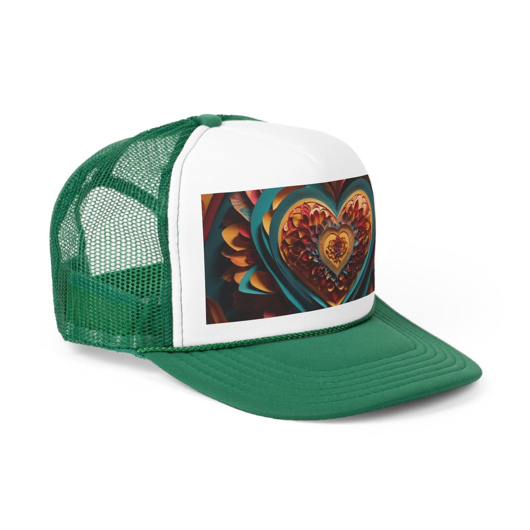 Infinite Layered Heart - Trucker Hat - Hats - g(0D·IO) - Pink - One size -