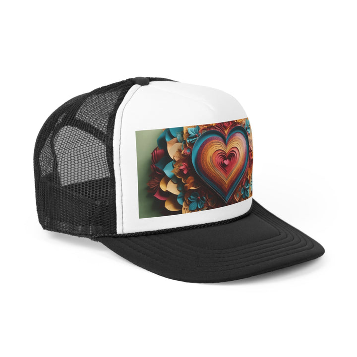 Infinite Layered Heart - Trucker Hat - Hats - g(0D·IO) - Pink - One size -