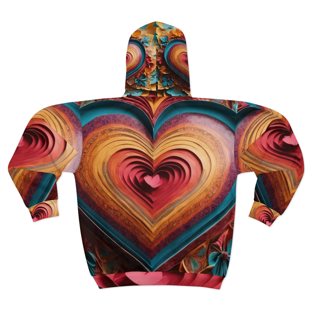 Infinite Layered Heart - Unisex Zip Hoodie - All Over Prints - g(0D·IO) - XS - -