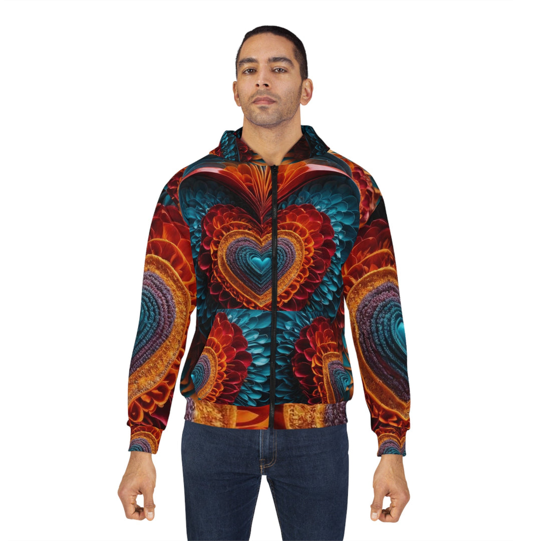 Infinite Layered Heart - Unisex Zip Hoodie - All Over Prints - g(0D·IO) - XS - -