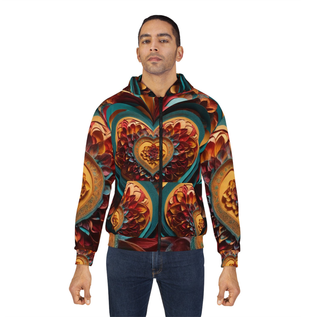 Infinite Layered Heart - Unisex Zip Hoodie - All Over Prints - g(0D·IO) - XS - -