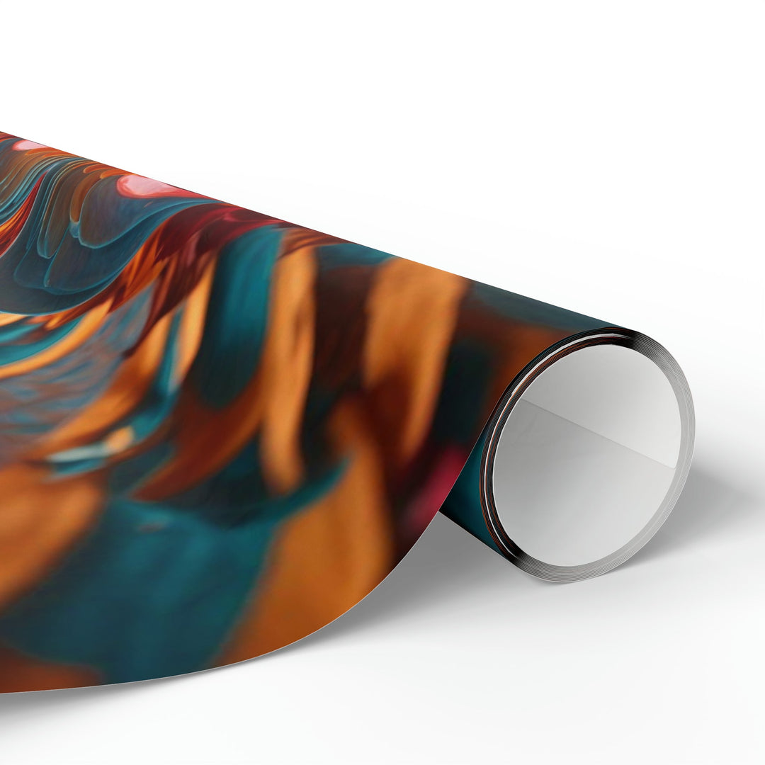 Infinite Layered Heart - Wrapping Paper - Home Decor - g(0D·IO) - 30'' x 72'' - Matte -