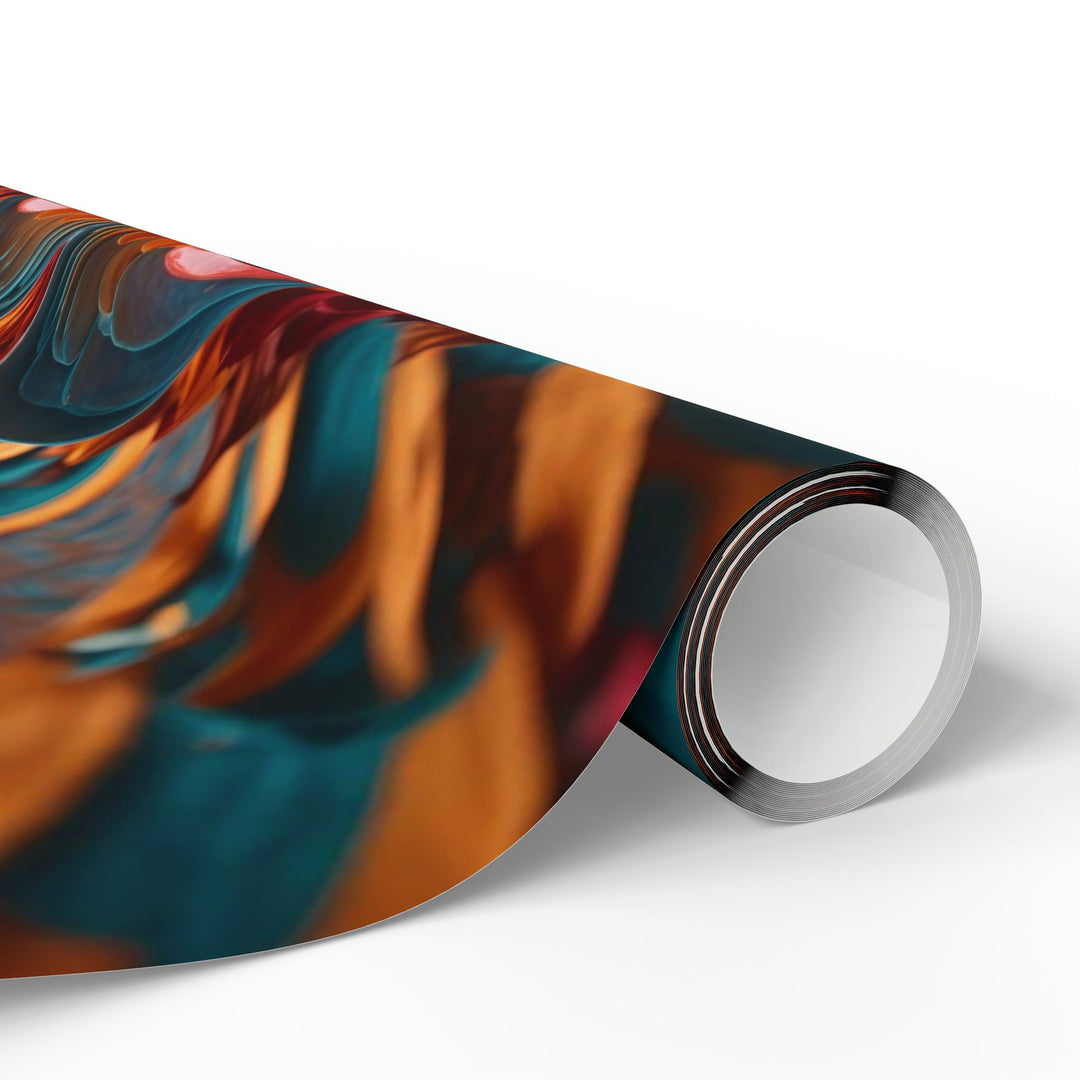 Infinite Layered Heart - Wrapping Paper - Home Decor - g(0D·IO) - 30'' x 72'' - Matte -