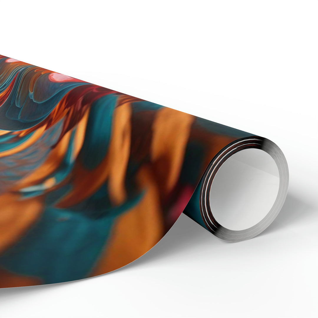 Infinite Layered Heart - Wrapping Paper - Home Decor - g(0D·IO) - 30'' x 72'' - Matte -