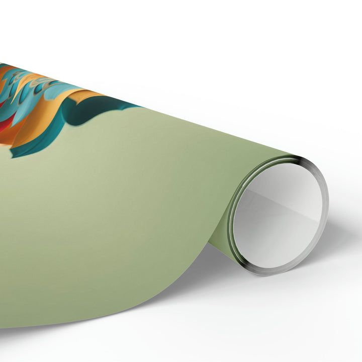 Infinite Layered Heart - Wrapping Paper - Home Decor - g(0D·IO) - 30'' x 72'' - Matte -