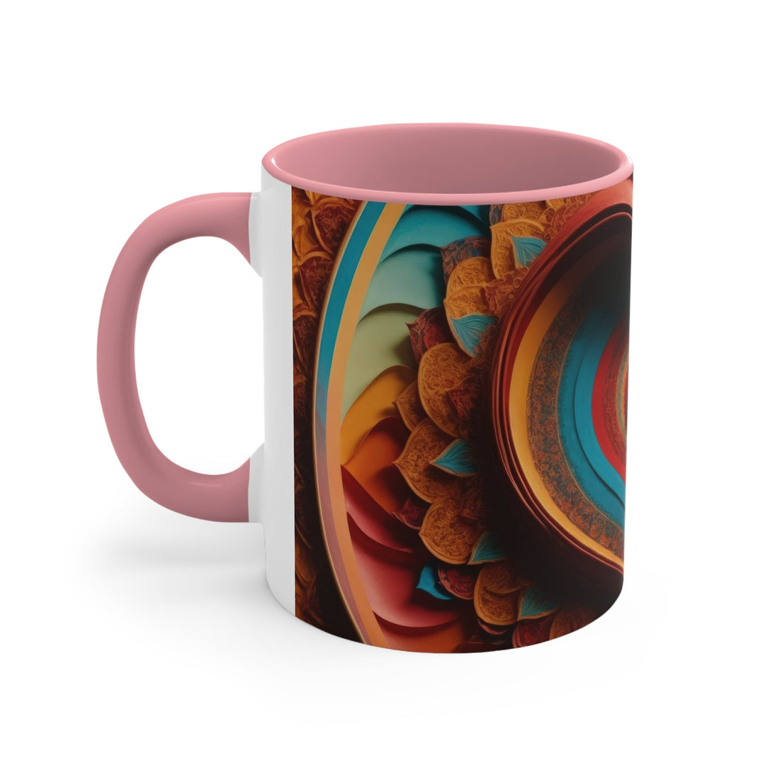 Infinite Layered Hearts - Accent Coffee Mug - Mug - g(0D·IO) - Pink - 11oz -