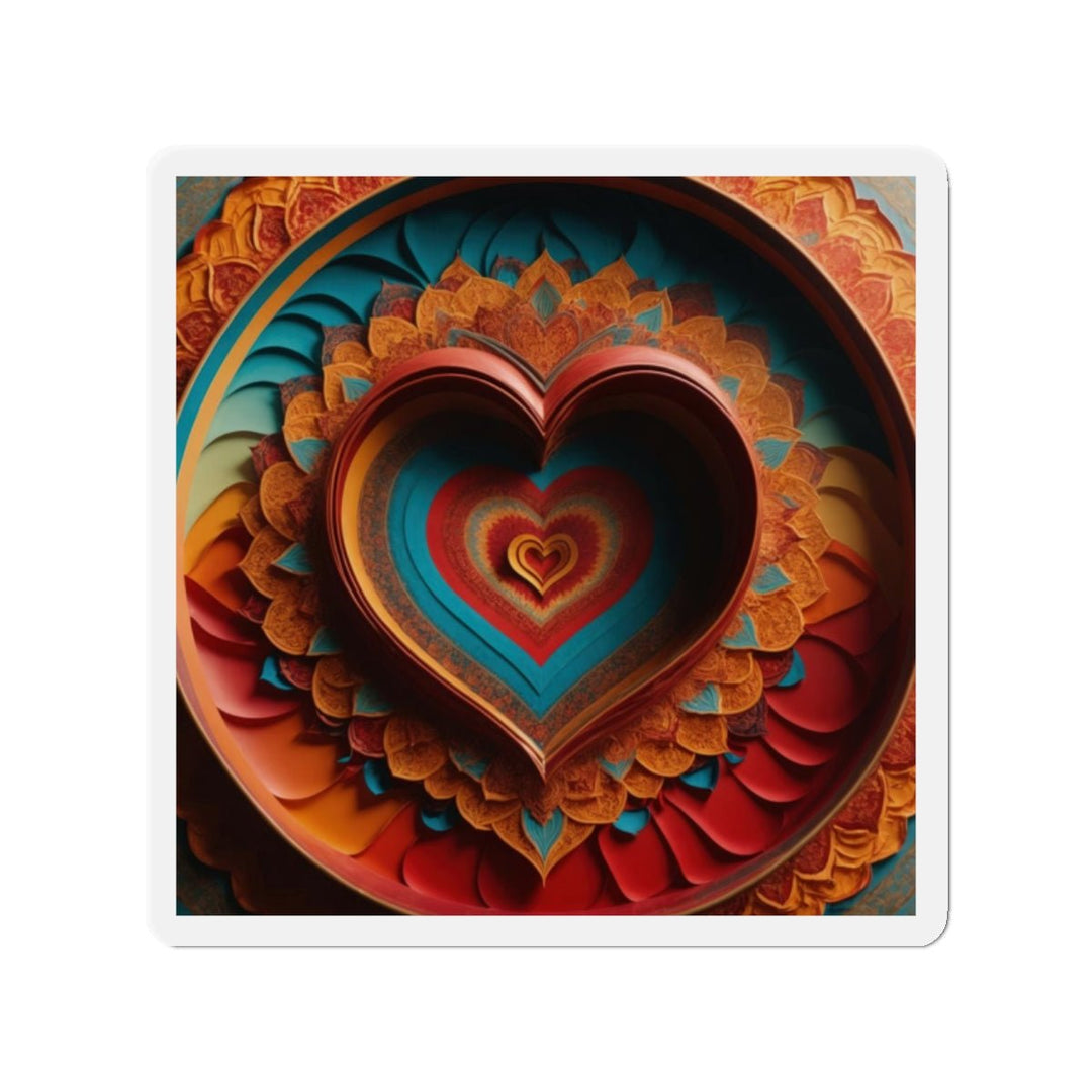 Infinite Layered Hearts - Die-cut Magnet - Home Decor - g(0D·IO) - 2" x 2" - Die-Cut - 1 pc