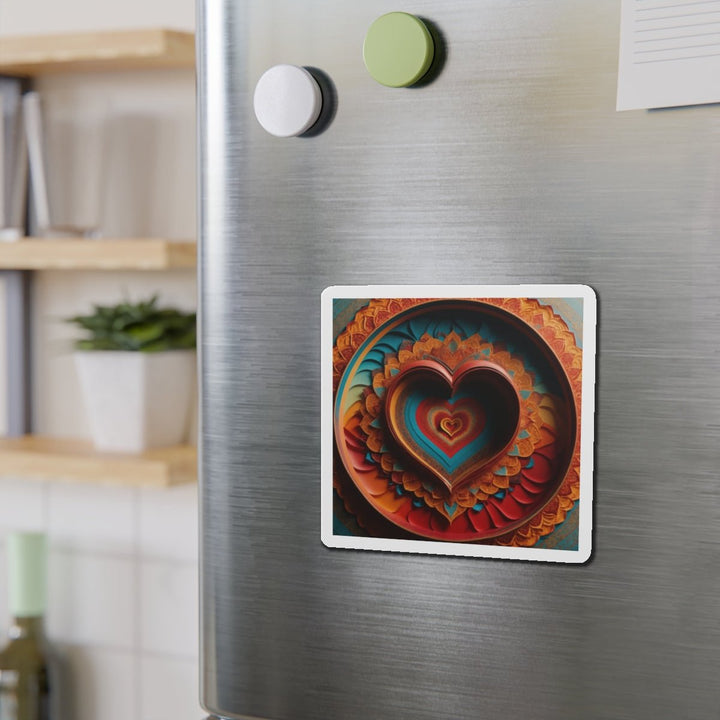 Infinite Layered Hearts - Die-cut Magnet - Home Decor - g(0D·IO) - 6 × 6" - Die-Cut - 1 pc