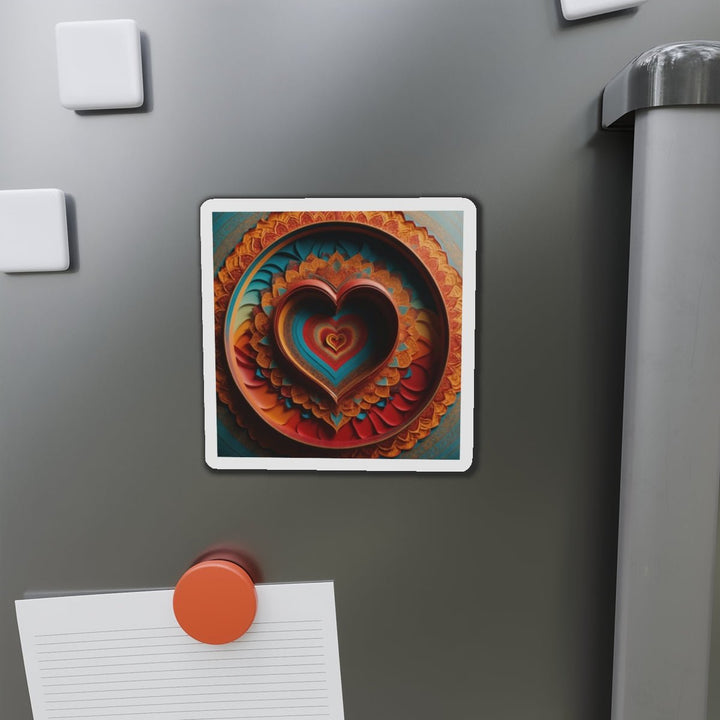 Infinite Layered Hearts - Die-cut Magnet - Home Decor - g(0D·IO) - 6 × 6" - Die-Cut - 1 pc