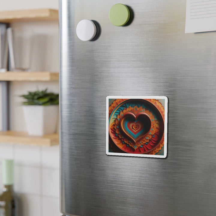 Infinite Layered Hearts - Die-cut Magnet - Home Decor - g(0D·IO) - 6 × 6" - Die-Cut - 1 pc